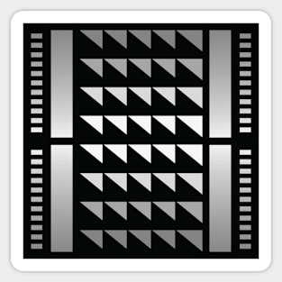“Dimensional Levels” - V.1 Grey - (Geometric Art) (Dimensions) - Doc Labs Sticker